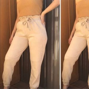 Marc Jacobs Tan Faux suede jogger XL
